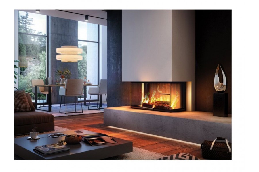 Spartherm Linear Triple 100x45x56 (vaste greep) houtkachel